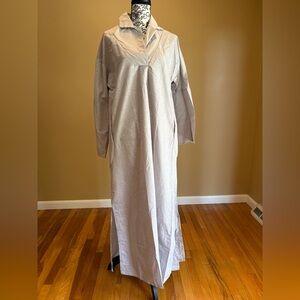 Misook Light Gray Caftan Dress